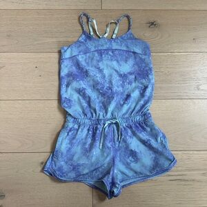Girls lululemon IVIVVA blue purple one piece romper girls size 8
